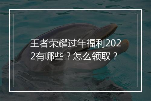 王者荣耀过年福利2022有哪些？怎么领取？