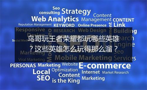 鸟哥玩王者荣耀都玩哪些英雄?这些英雄怎么玩得那么溜?