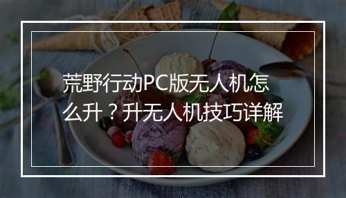 荒野行动PC版无人机怎么升?升无人机技巧详解