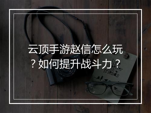 云顶手游赵信怎么玩？如何提升战斗力？