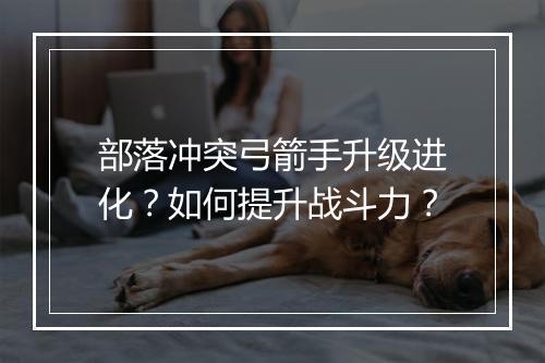 部落冲突弓箭手升级进化?如何提升战斗力?
