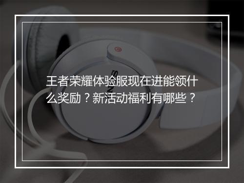 王者荣耀体验服现在进能领什么奖励?新活动福利有哪些?