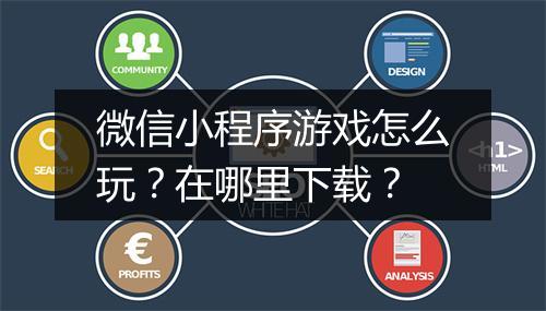 微信小程序游戏怎么玩?在哪里下载?
