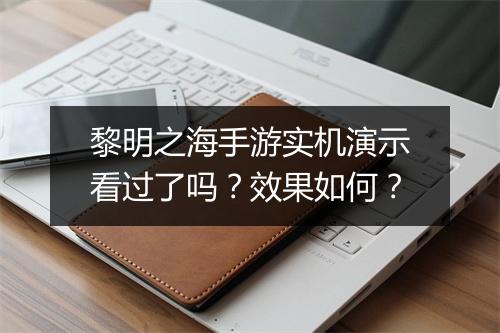 黎明之海手游实机演示看过了吗?效果如何?