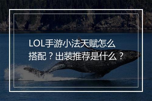 LOL手游小法天赋怎么搭配?出装推荐是什么?