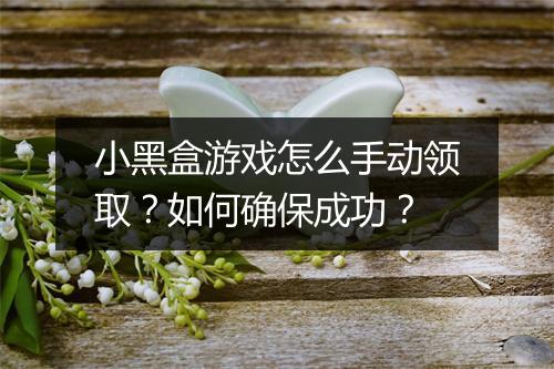 小黑盒游戏怎么手动领取?如何确保成功?
