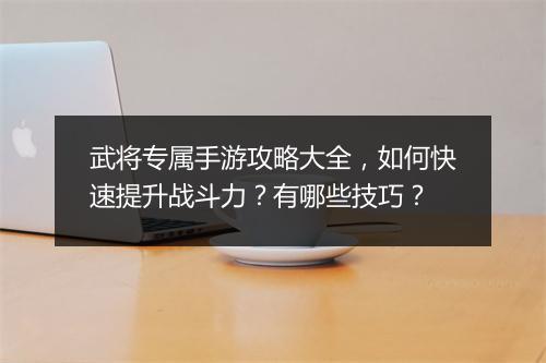 武将专属手游攻略大全,如何快速提升战斗力?有哪些技巧?