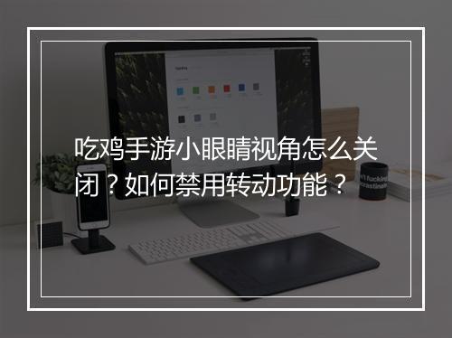 吃鸡手游小眼睛视角怎么关闭?如何禁用转动功能?