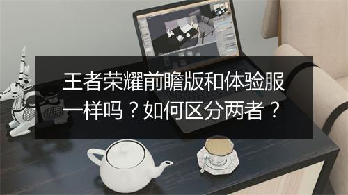 王者荣耀前瞻版和体验服一样吗?如何区分两者?