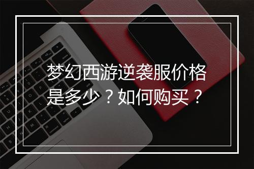 梦幻西游逆袭服价格是多少？如何购买？