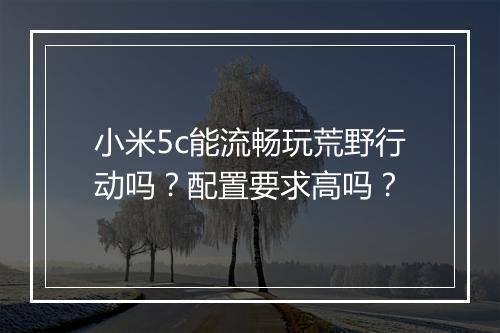 小米5c能流畅玩荒野行动吗？配置要求高吗？