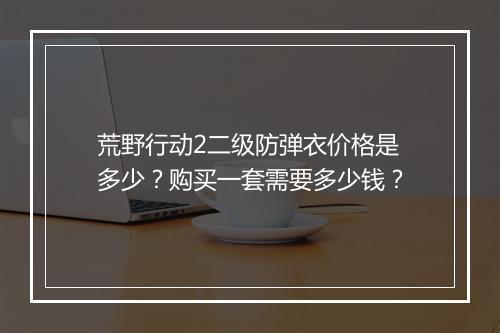 荒野行动2二级防弹衣价格是多少?购买一套需要多少钱?