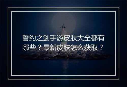 誓约之剑手游皮肤大全都有哪些?最新皮肤怎么获取?