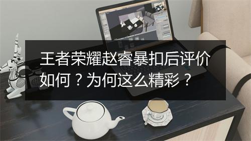 王者荣耀赵睿暴扣后评价如何?为何这么精彩?