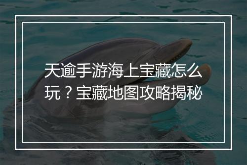 天逾手游海上宝藏怎么玩？宝藏地图攻略揭秘