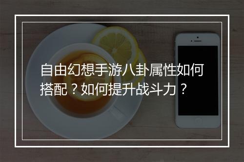 自由幻想手游八卦属性如何搭配?如何提升战斗力?