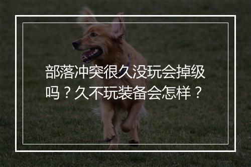 部落冲突很久没玩会掉级吗?久不玩装备会怎样?