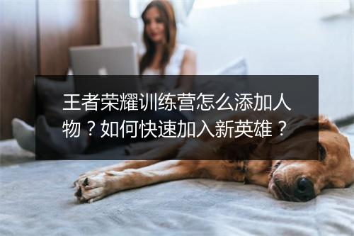 王者荣耀训练营怎么添加人物?如何快速加入新英雄?