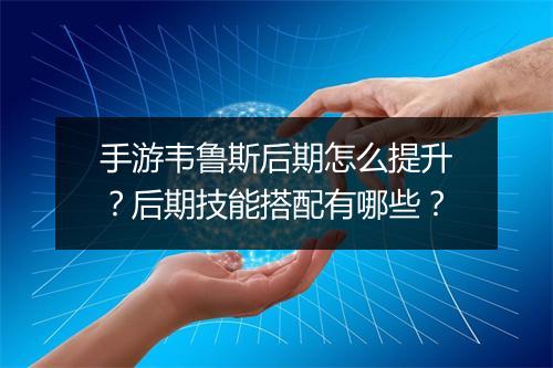 手游韦鲁斯后期怎么提升？后期技能搭配有哪些？