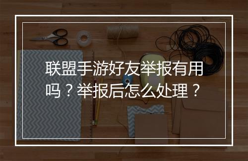 联盟手游好友举报有用吗？举报后怎么处理？