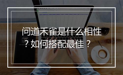 问道禾雀是什么相性？如何搭配最佳？