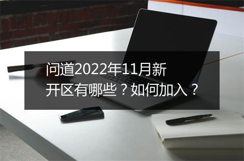 问道2022年11月新开区有哪些？如何加入？