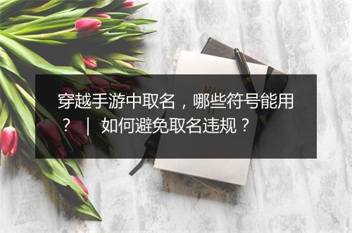 穿越手游中取名,哪些符号能用? | 如何避免取名违规?