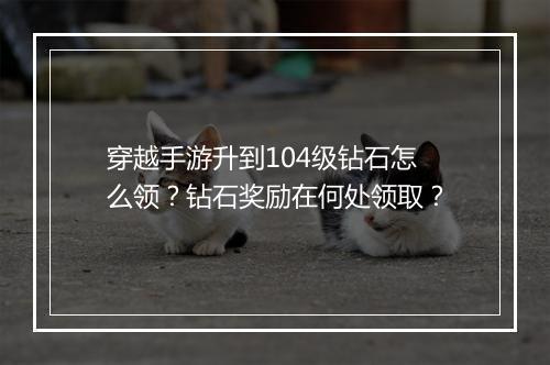 穿越手游升到104级钻石怎么领?钻石奖励在何处领取?