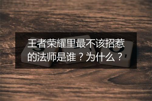 王者荣耀里最不该招惹的法师是谁?为什么?