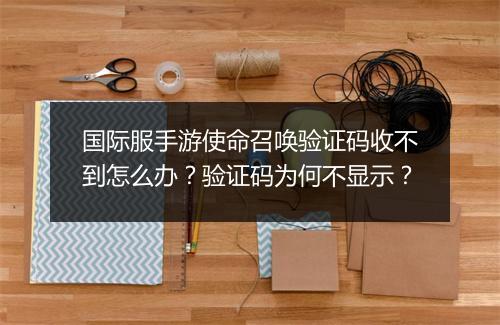 国际服手游使命召唤验证码收不到怎么办?验证码为何不显示?