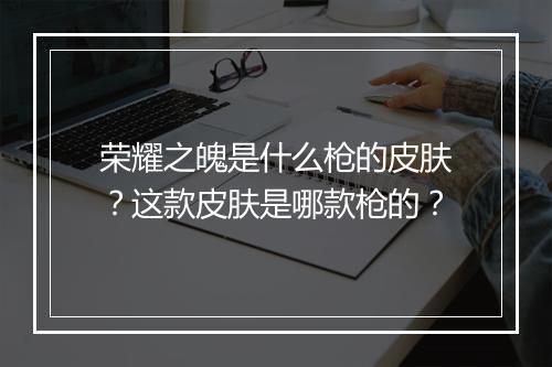 荣耀之魄是什么枪的皮肤?这款皮肤是哪款枪的?