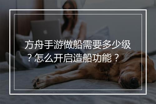 方舟手游做船需要多少级?怎么开启造船功能?
