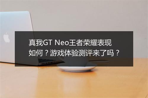 真我GT Neo王者荣耀表现如何?游戏体验测评来了吗?