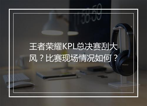 王者荣耀KPL总决赛刮大风?比赛现场情况如何?